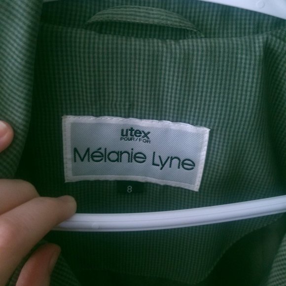 Green Gingham Trench Coat - Picture 4 of 11